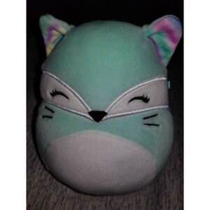 SQUISHMALLOWS 5" Rienne the Fox Colorful Rainbow Ear Stuffed‎ Plush #947 NWOT